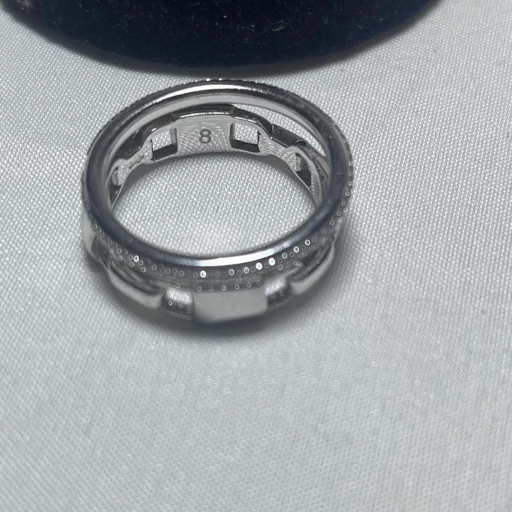 Michael Kors Silver Link And Pave Stackable Ring … - image 4